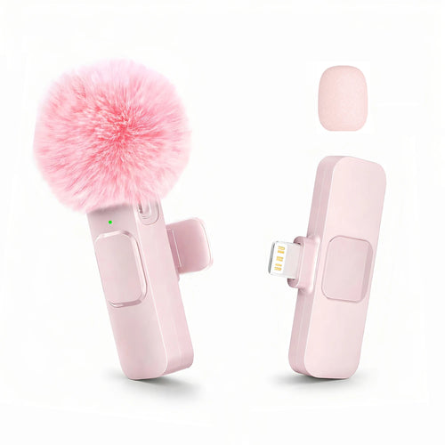 Wireless Lapel Microphone, Lightning Connector, mini Clip Microphone,