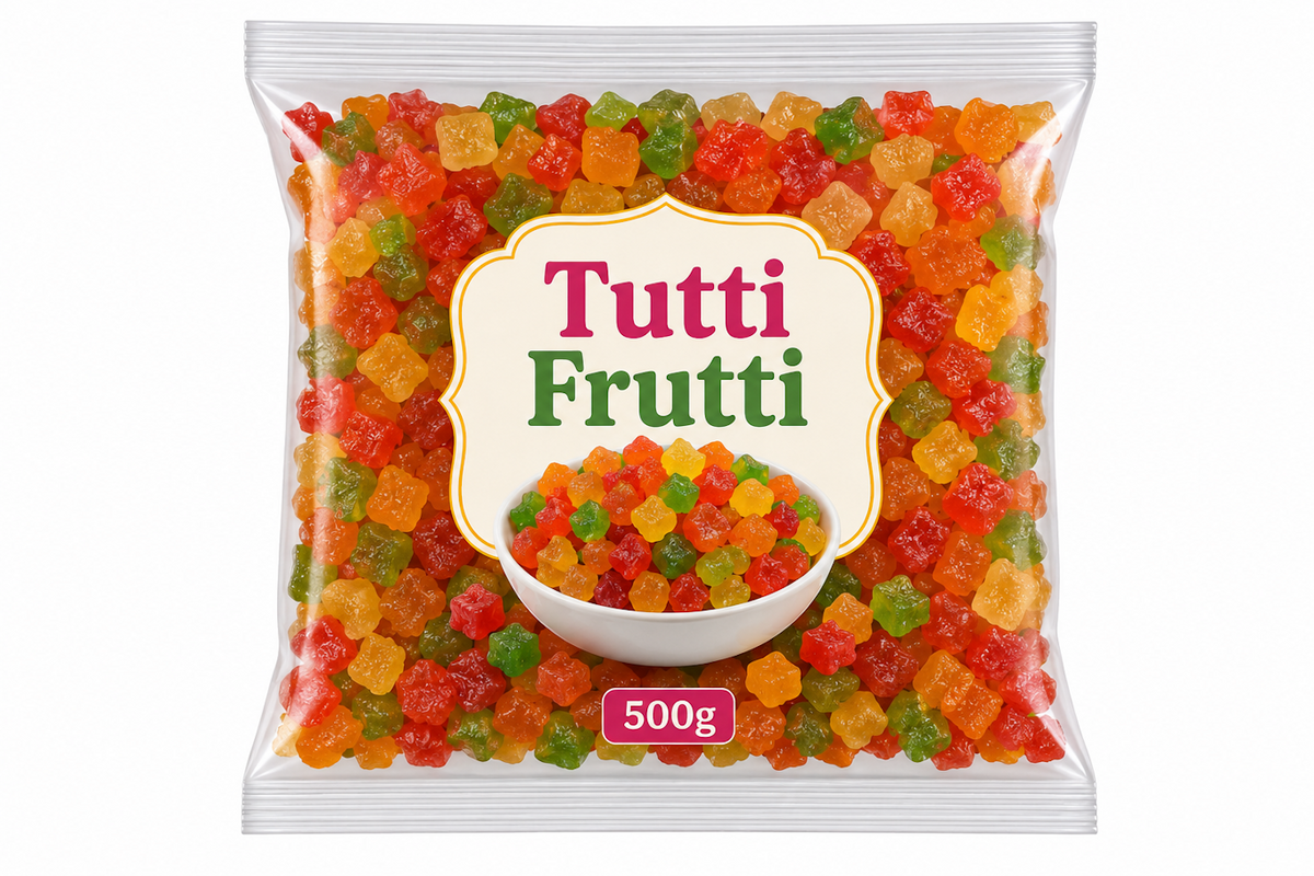 Premium Tutti Frutti Mix 500g Pack