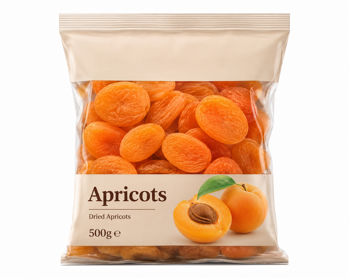 Premium Dried Apricots 500g Pack